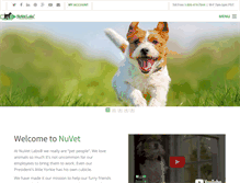Tablet Screenshot of nuvet.com
